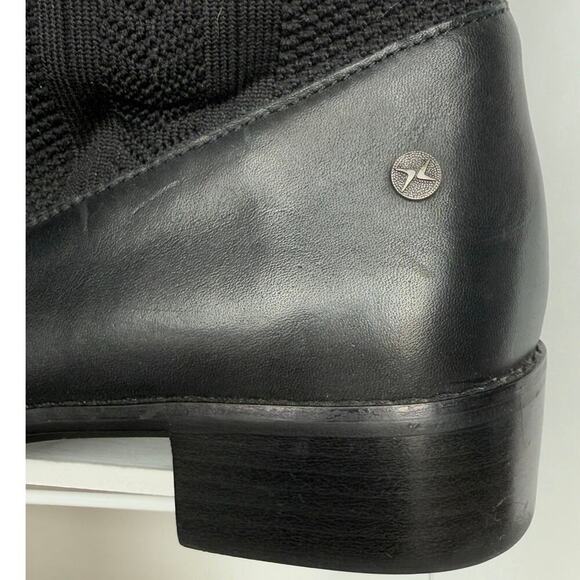 Aetrex Belle Knit Tall Boots Womens Size 38 US 7.5-8 Solid Black Stretch - Picture 6 of 10